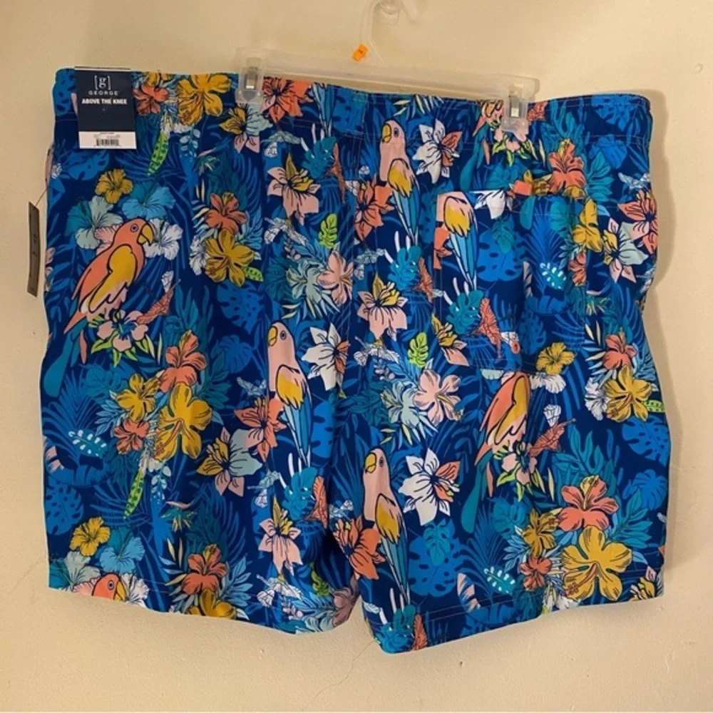 New‎ Mens Swim Novelty Shorts Above The Knee Size 3XL 38-40 Blue